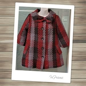 Nick & Mo Plaid Retro Swing Style Coat